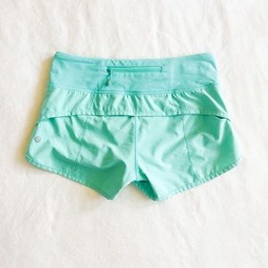 Lululemon Speed Up Short 2.5 Maldives Green